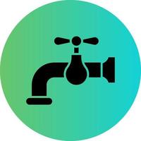 Wasserhahn-Vektor-Icon-Design vektor