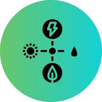 Energie Quellen Vektor Symbol Design