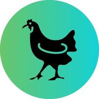 Huhn-Vektor-Icon-Design vektor