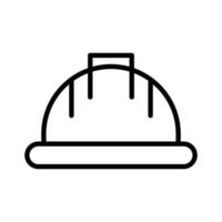 Sicherheit Helm Konstruktion Gliederung Symbol Vektor Illustration