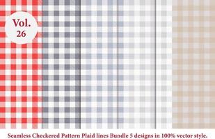 Plaid Linien Muster, kariert Muster vektor