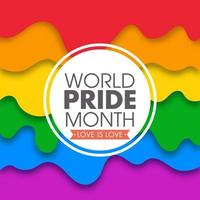 Happy Pride Day Konzept für die LGBTQ-Community. vektor