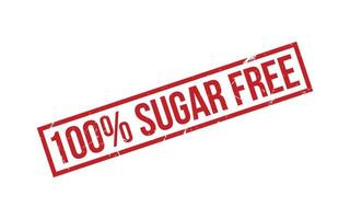 100 Prozent Zucker kostenlos Gummi Briefmarke Siegel Vektor