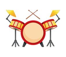 Schlagzeug, Musical Instrument, Vektor Illustration