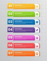 lista infographic mall vektor