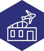 Flughafen Gebäude Vektor Symbol Design