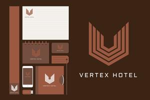 Super Luxus Hotel Corporate Identity Vektoren