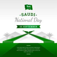 Saudiarabisk nationaldag vektor