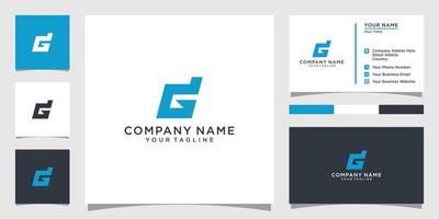 dg oder gd Initiale Brief Logo Design Vektor