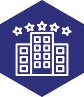 fünf Star Hotel Vektor Symbol Design