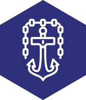 Schiff Anker Vektor Symbol Design