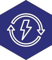 Vektor-Icon-Design für erneuerbare Energien vektor