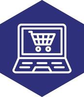 Online-Shopping-Vektor-Icon-Design vektor