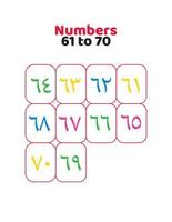 arabicum tal 1 till 10 för barn vektor