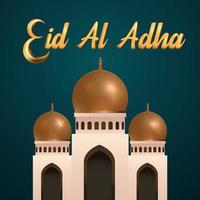 eid al adha Mubarak das Feier von Muslim Gemeinschaft Festival Hintergrund design.vektor Illustration vektor