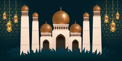 eid al adha Mubarak das Feier von Muslim Gemeinschaft Festival Hintergrund design.vektor Illustration vektor