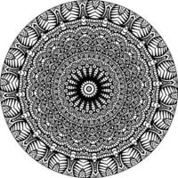 einfach mandala, einfach Mandalas Blumen Färbung Seite auf Weiß Hintergrund. vektor