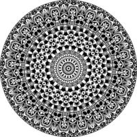 Blumen-Mandala. vintage dekorative elemente. orientalisches Muster, Vektorillustration. islamische, arabische, indische, marokkanische, spanische, türkische, pakistanische, chinesische, mystische, osmanische Motive. Malbuch Seite vektor