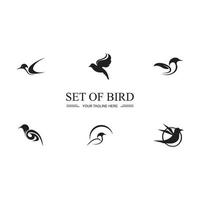 fågel logotyp bilder illustration design vektor