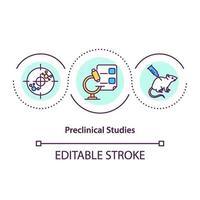 Konzeptikone für präklinische Studien vektor