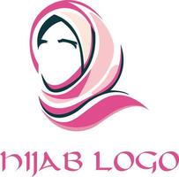 kvinnor hijab logotyp vektor fil