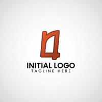Logo von q Initiale Gradient bunt Symbol Design vektor