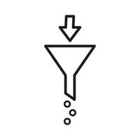 Filter Symbol Vektor Design Illustration