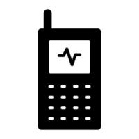 schnurlos Telefon Symbol Design, elektronisch Telekommunikation Gerät Vektor