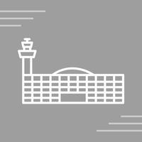 Vektorsymbol für Flughafengebäude vektor