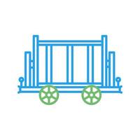 Trolley-Vektor-Symbol vektor