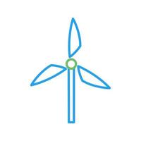 Symbol für Windmühlenvektor vektor