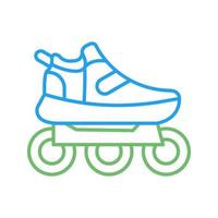 Vektorsymbol für Rollschuhe vektor