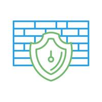 Firewall-Vektor-Symbol vektor