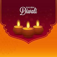 indisch Festival von Beleuchtung, glücklich Diwali Konzept. vektor