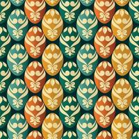 bunt ethnisch Ostern Eier nahtlos Hintergrund. vektor