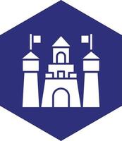 Sand Schloss Vektor Symbol Design