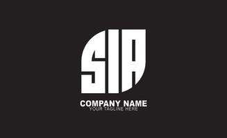 sia Logo Design Vektor Vorlagen