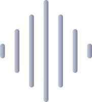 ljud Vinka platt lutning Färg ui ikon. audio Spår av filma. video redaktör instrument. spela in röst. enkel fylld piktogram. gui, ux design för mobil Ansökan. vektor isolerat rgb illustration