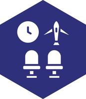 Flughafen warten Zimmer Vektor Symbol Design