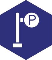 Parkplatz-Vektor-Icon-Design vektor