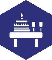 Geburtstag Tabelle Vektor Symbol Design