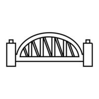 Brücke Symbol Vektor. Brücke Symbole, verschiedene Brücken Illustration Symbol Sammlung. vektor