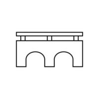 Brücke Symbol Vektor. Brücke Symbole, verschiedene Brücken Illustration Symbol Sammlung. vektor