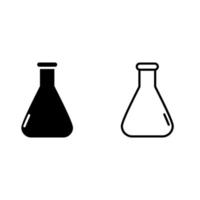 Labor Symbol Vektor. Analysen Illustration unterzeichnen. Prüfung Tube Symbol. Chemie Logo. vektor