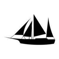 segelbåt ikon vektor. Yacht illustration tecken. segling fartyg symbol. segelfisk logotyp. vektor