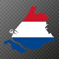 söder holland provins av de nederländerna. vektor illustration.