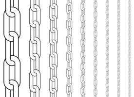 Kette Vektor Design Illustration isoliert auf Weiß Hintergrund