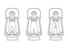 årgång lampa vektor design illustration isolerat på bakgrund