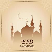 modern stil eid mubarak hälsning kort med social media design, eid mubarak ikon vektor, berättelse, posta, måne, moské, logotyp, och lyktor vektor