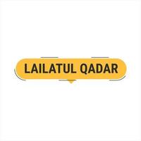 lailatul qadr Orange Vektor aufbieten, ausrufen, zurufen Banner mit Information auf das Nacht von Leistung im Ramadan